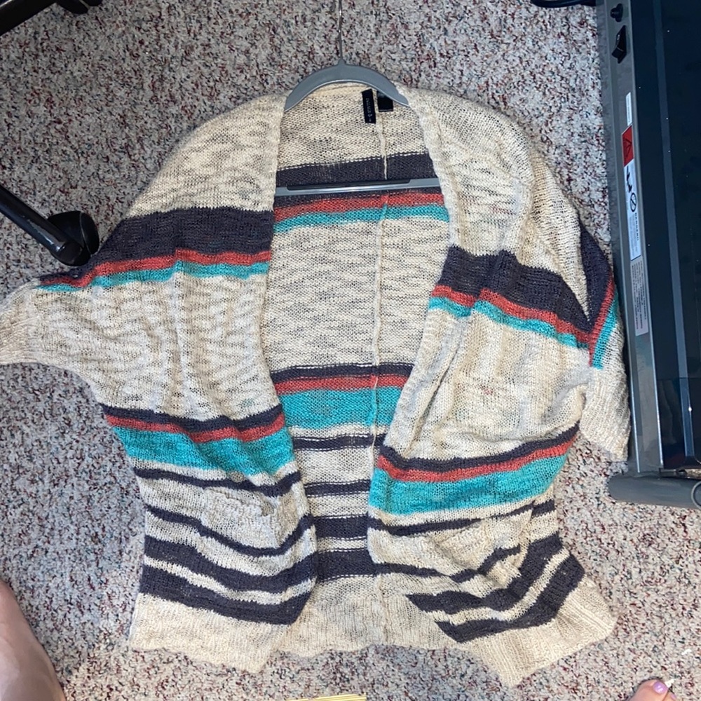 Full Tilt Size Small Colorful Cardigan